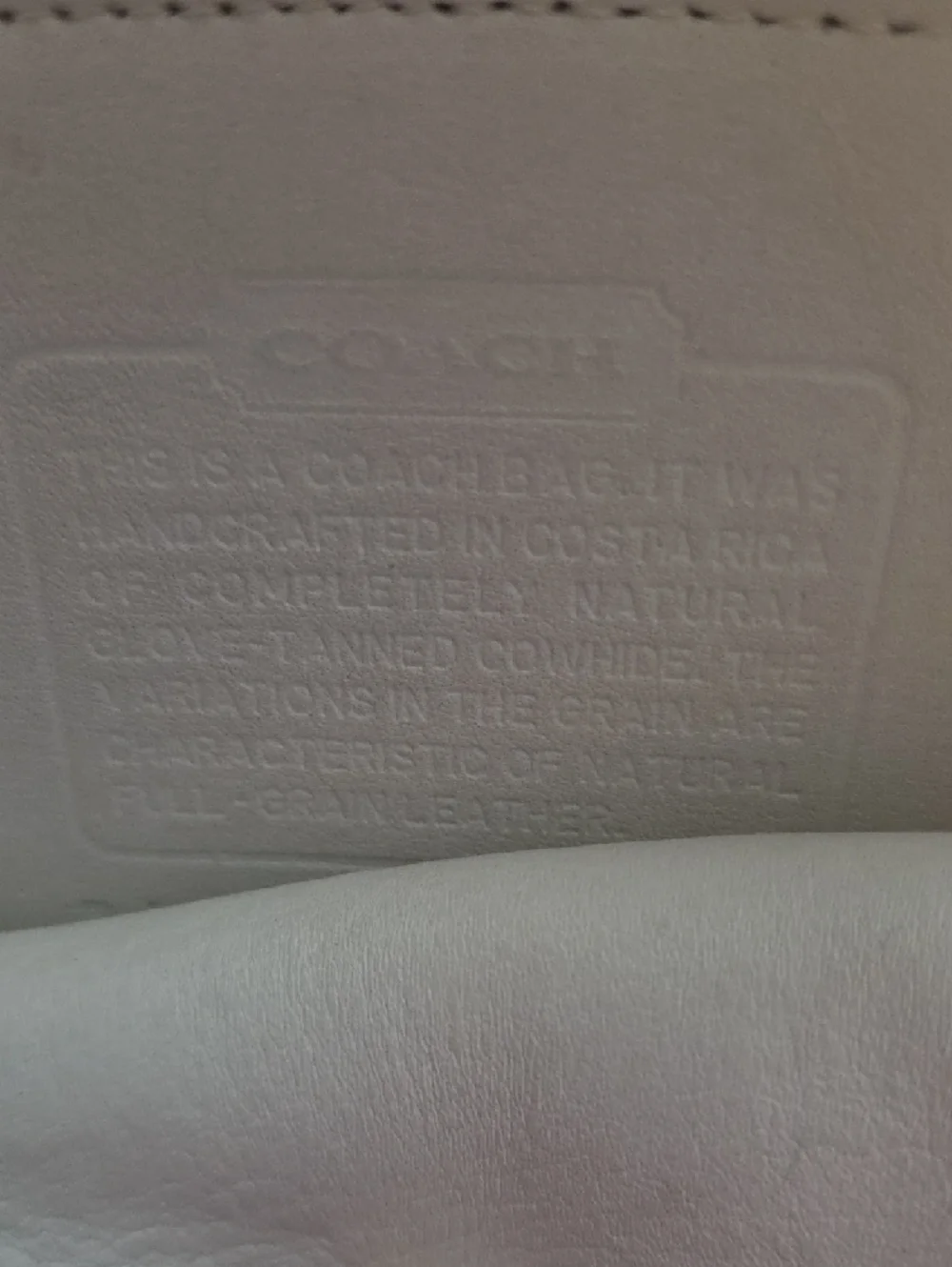 Vintage Coach White Leather Purse - Picture 2 of 10